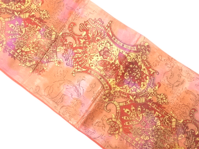 JAPANESE FUKURO OBI / WOVEN FLORAL SARASA